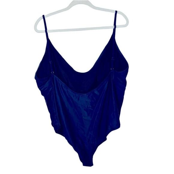 J. Crew Navy Blue Scoop Neck One-Piece Swimsuit Size 24 NWT – Plus Size - Picture 7 of 13